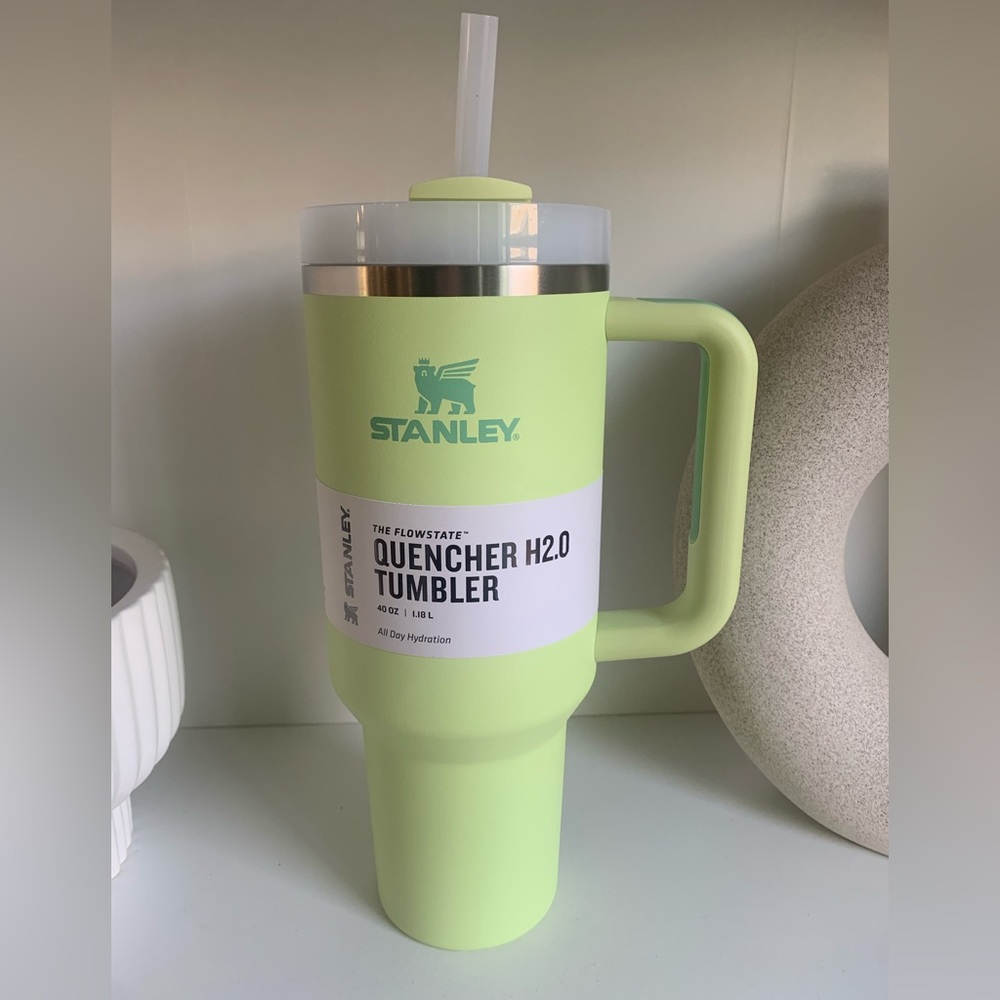 NWT Stanley Flowstate Quencher H2.O Tumbler 40 Oz. Adventure Series in Citron